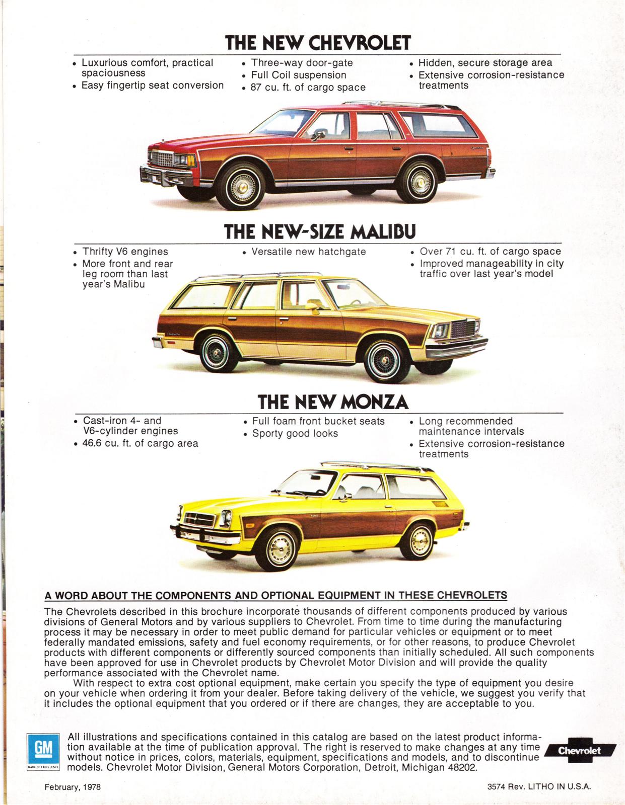 1978 Chevrolet Wagons Brochure Page 7